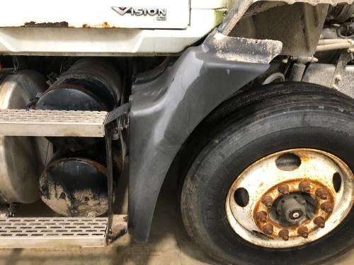 2006 Mack CXN Right Black Extension Poly Fender Extension (Hood): Does Not Include Bracket