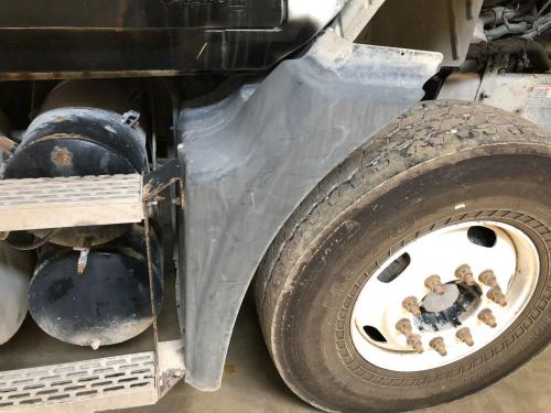 2007 Mack CXN Right Grey Extension Poly Fender Extension (Hood): Does Not Include Bracket, Has Cracks