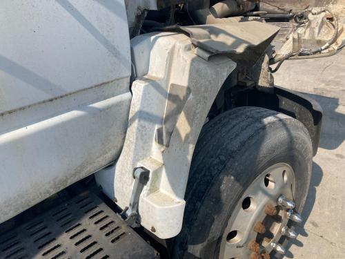 1998 Gmc C6500 Right White Extension Fiberglass Fender Extension (Hood): Does Not Include Bracket