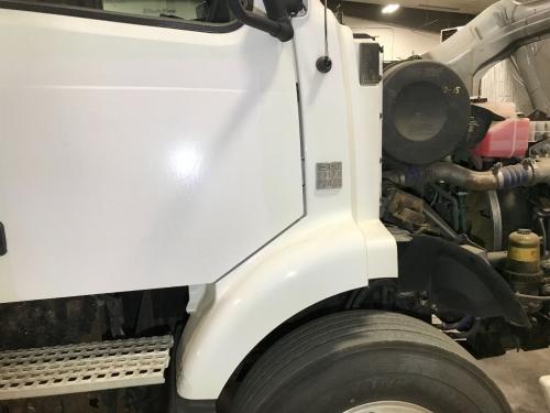 2012 Volvo VNM Right White Extension Fiberglass Fender Extension (Hood): Does Not Include Bracket
