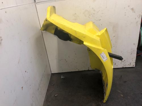 2016 International TRANSTAR (8600) Left Yellow Extension Fiberglass Fender Extension (Hood): Does Not Include Bracket, Minor Paint Chips And Scratches
