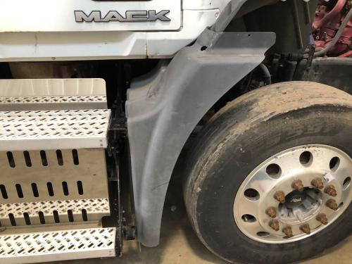 2014 Mack CXU Right Black Extension Poly Fender Extension (Hood): Does Not Include Bracket, Hole On Top Side