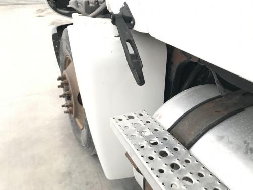 2005 Freightliner COLUMBIA 120 Left White Extension Fiberglass Fender Extension (Hood): Does Not Include Brackets, Small Scuff Along Top Edge