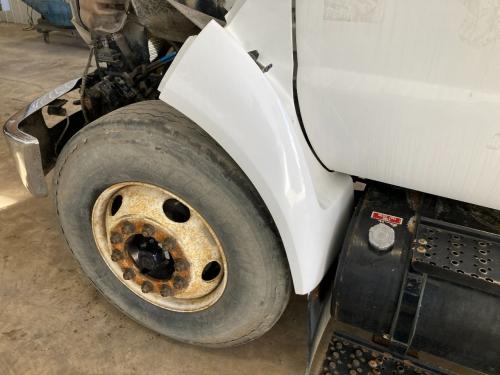 2009 Ford F750 Left White Extension Fiberglass Fender Extension (Hood): Does Not Include Brackets