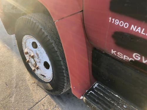 1980 Chevrolet C50 Left Red Extension Steel Fender Extension (Hood): Does Not Include Bracket