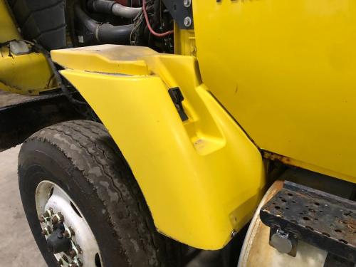 2007 International 7400 Left Yellow Extension Composite Fender Extension (Hood): Does Not Include Bracket
