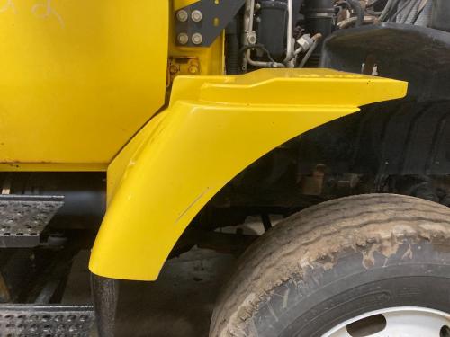 2008 International WORKSTAR Right Yellow Extension Composite Fender Extension (Hood): Does Not Include Bracket