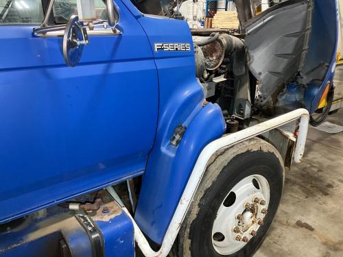 1998 Ford F700 Right Blue Extension Fiberglass Fender Extension (Hood): Does Not Include Bracket