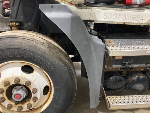 2008 Mack CXU Left Grey Extension Poly Fender Extension (Hood): Does Not Include Bracket