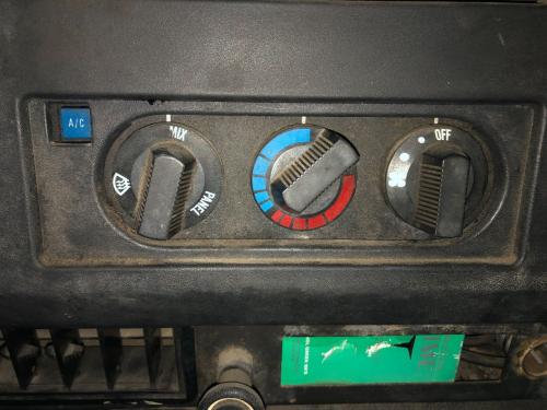 2000 International 4900 Heater & AC Temp Control: 3 Knobs; Zone; Temp; Fan Speed; A/C Button