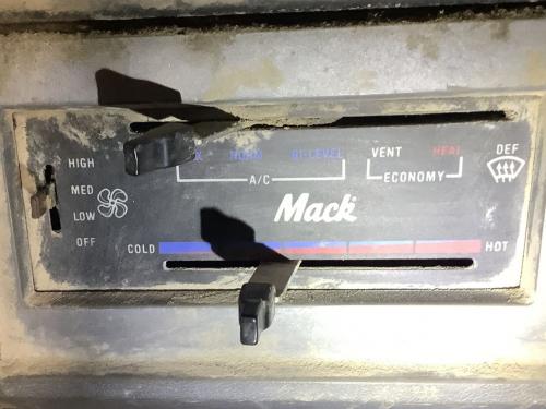 1997 Mack CH Heater & AC Temp Control: 3 Slides, Missing Knob On Fan Speed Slide