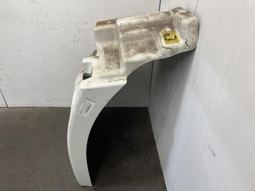 2009 Hino 268 Right White Extension Fiberglass Fender Extension (Hood): Does Not Include Bracket, Small Crack