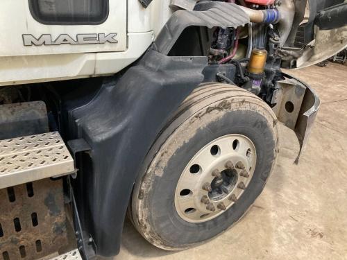 2014 Mack CXU Right Black Extension Composite Fender Extension (Hood): Does Not Include Bracket
