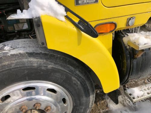 1996 Volvo WIA Left Yellow Extension Fiberglass Fender Extension (Hood): Does Not Include Bracket

