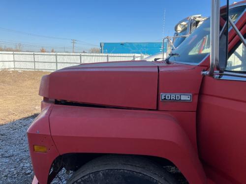Hood, 1980 Ford F700 : Red