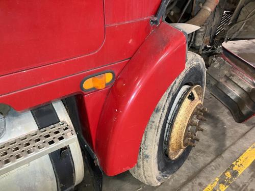 1996 Volvo WIA Right Red Extension Fiberglass Fender Extension (Hood): Does Not Include Bracket
