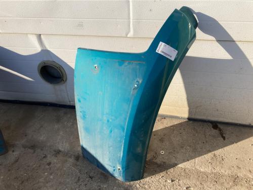 2015 Peterbilt 579 Right Green Extension Fiberglass Fender Extension (Hood): Does Not Include Bracket, Has Some Minor Surface Scratches