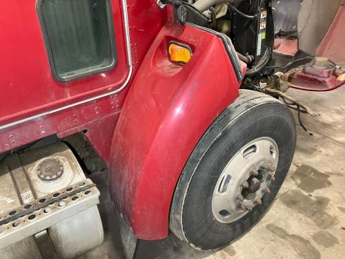 2006 Kenworth T300 Right Red Extension Fiberglass Fender Extension (Hood): Does Not Include Bracket
