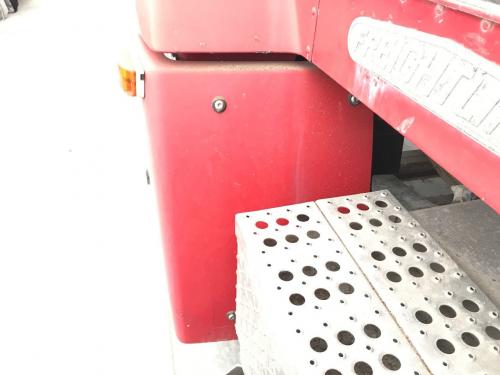 1993 Freightliner FLD112 Left Red Extension Fender Extension (Hood): Does Not Include Bracket, Chipped W/ Small Crack Along Bottom Outside Edge