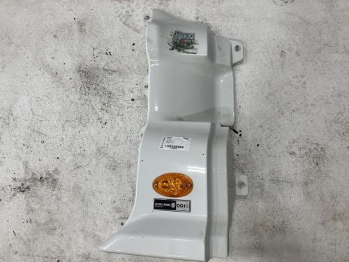 2012 Freightliner CASCADIA White Right Extension Cowl: W/ Marker Light; Cracked On Bottom Mounting Hole (Shown In Pictures)