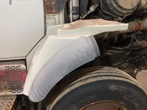 2003 International 7600 Right White Extension Composite Fender Extension (Hood): Does Not Include Bracket