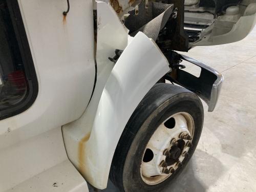 2015 Ford F650 Right White Extension Fiberglass Fender Extension (Hood): Does Not Include Brackets
