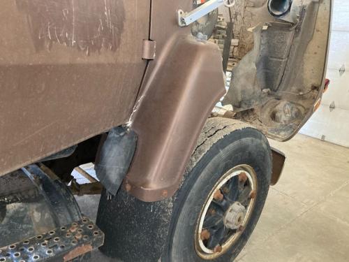 1984 Ford L9000 Right Brown Extension Fiberglass Fender Extension (Hood): Does Not Include Bracket