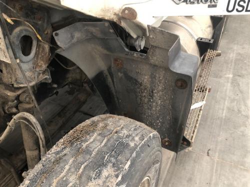 2002 Mack CX Left Black Extension Poly Fender Extension (Hood): Does Not Include Bracket