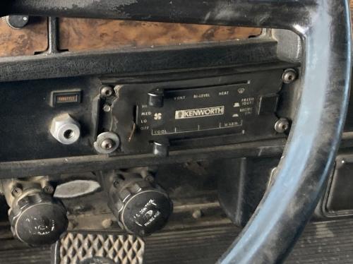 1994 Kenworth T800 Heater & AC Temp Control: Fan Speed Lever Bent And Panel Torn On Both Left And Right Sides