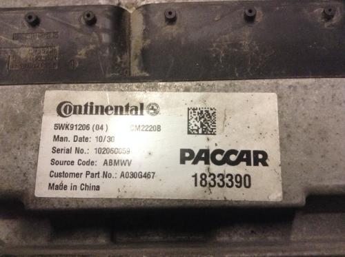 Kenworth Electronic Dpf Control Module | P/N 1833390 | Engine: Paccar Mx13